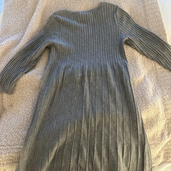 Eileen Fisher Gray Sweater Dress - Picture 4 of 4